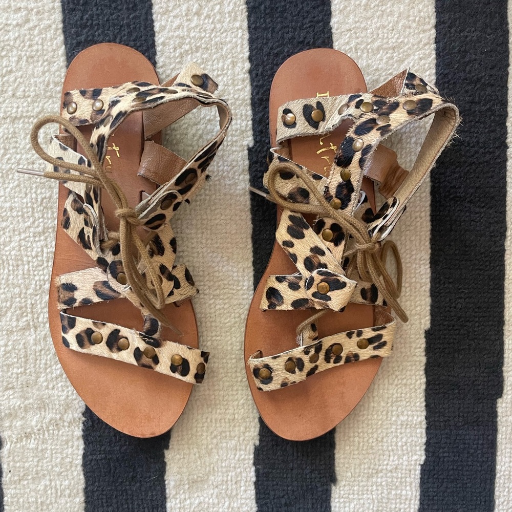 Diba True Mohair Cheetah Sandals